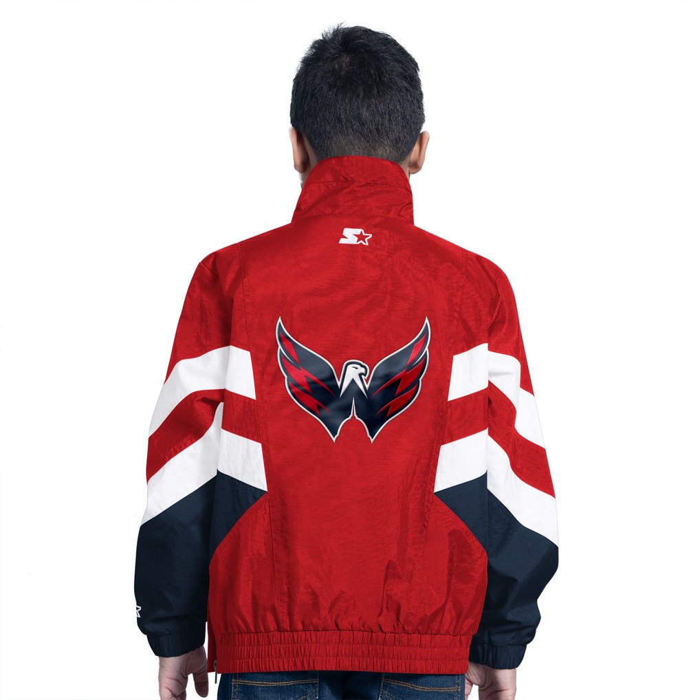  Washington Capitals Starter Youth Prospect Half-Zip Pullover Top - Red